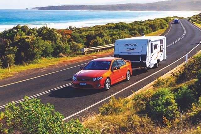 The Javelin is a caravan that’s light to tow and has a comfortable living interior