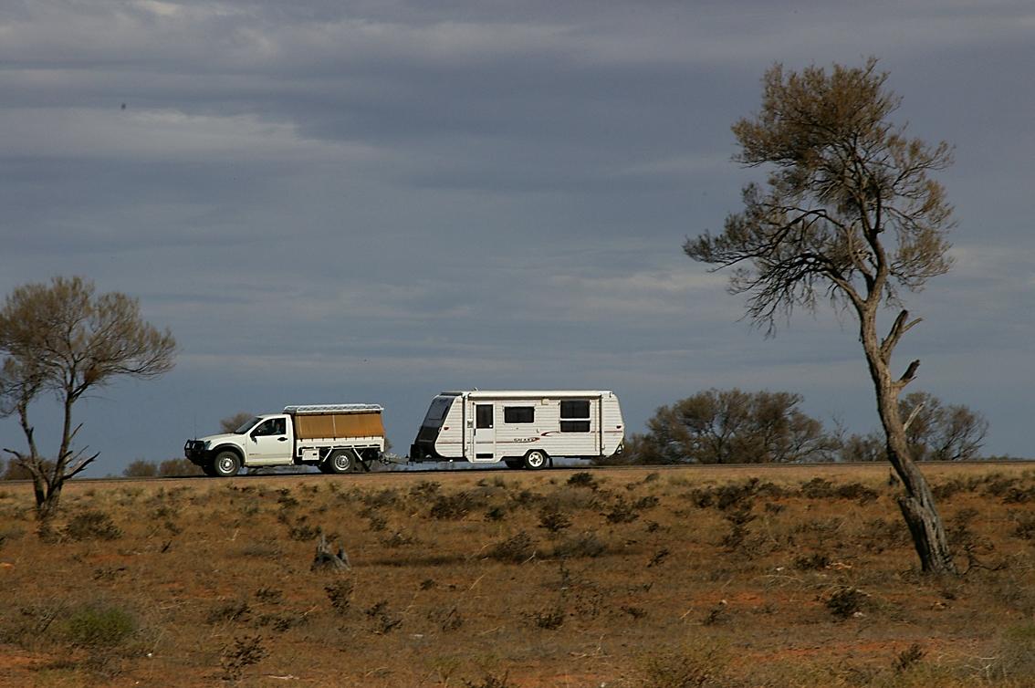 tow vehicle and caravan