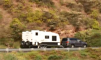 Roadstar Safari Tamer caravan video test